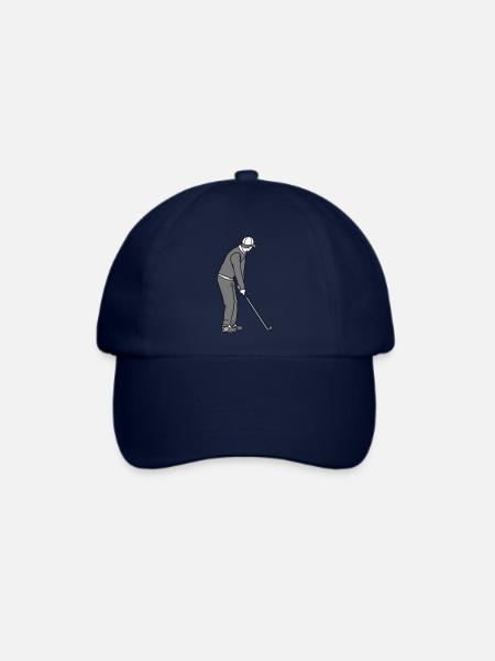 Golfer Clipart Design - Baseballkappe - Blau/Blau