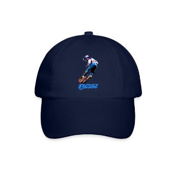 BMX Rennsport - Baseballkappe - Blau/Blau - Vorne