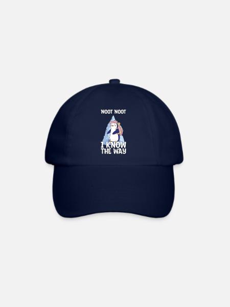 Pinguin Noot Noot wandern Geschenk - Baseballkappe - Blau/Blau