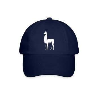 Lama Silhouette - Baseballkappe - Blau/Blau - Vorne