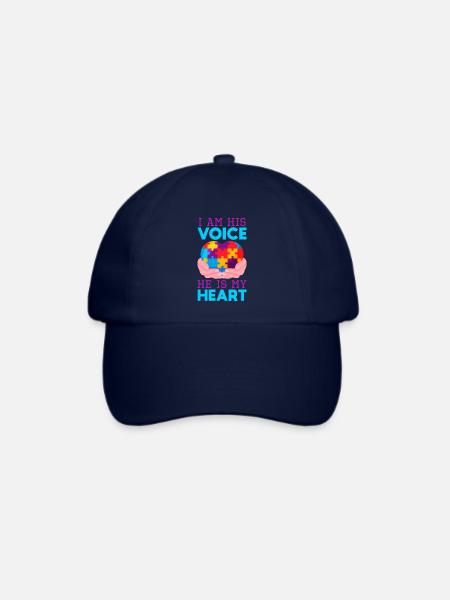 Autismus Mutter Herz - Baseballkappe - Blau/Blau