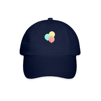 Luftballon, Feier, Party, herzlichen Glückwunsch - Baseballkappe - Blau/Blau - Vorne
