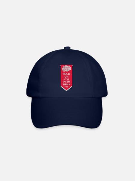 Let me overthink this - Baseballkappe - Blau/Blau