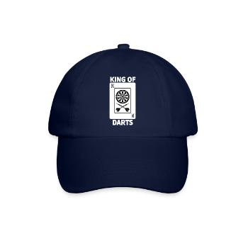 King of Darts T-Shirt - Baseballkappe - Blau/Blau - Vorne