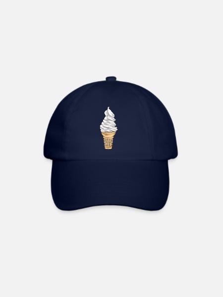 Softeis Eistüte Eisdiele - Baseballkappe - Blau/Blau
