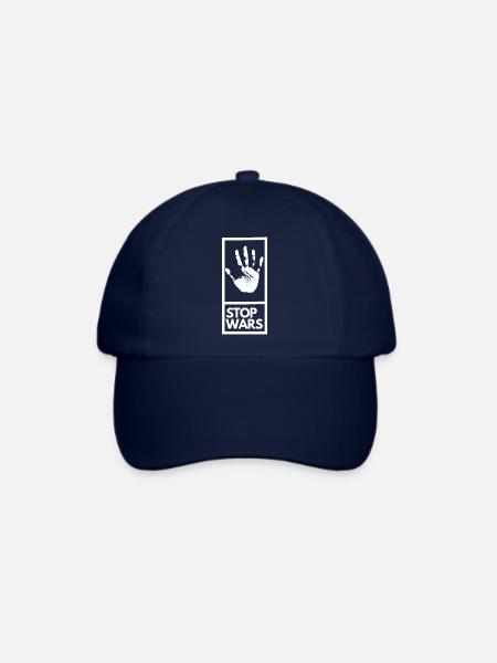 Stoppt Kriege - Baseballkappe - Blau/Blau