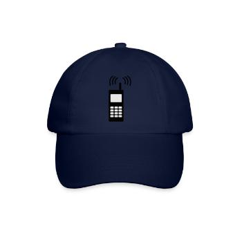 Handy - Telefon - Mobile - Baseballkappe - Blau/Blau - Vorne