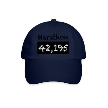 Marathon 42 195 Kilometer - Baseballkappe - Blau/Blau - Vorne