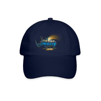 Saved rhino - Baseballkappe - Blau/Blau - Vorne