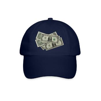 Geld - Dollar - Bargeld - Baseballkappe - Blau/Blau - Vorne