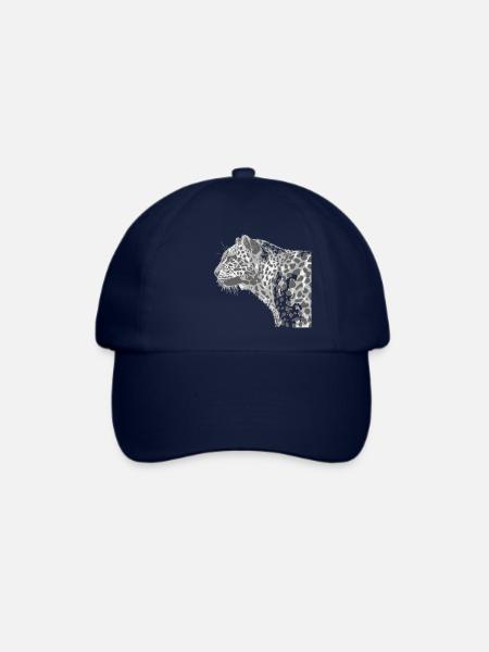 leopard - Baseballkappe - Blau/Blau