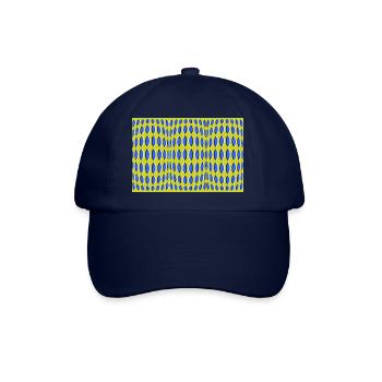 Optische Täuschung - Baseballkappe - Blau/Blau - Vorne