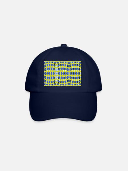 Optische Täuschung - Baseballkappe - Blau/Blau