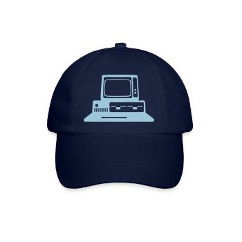 Computer alten Computer alten Schule 0 - Baseballkappe - Blau/Blau - Vorne
