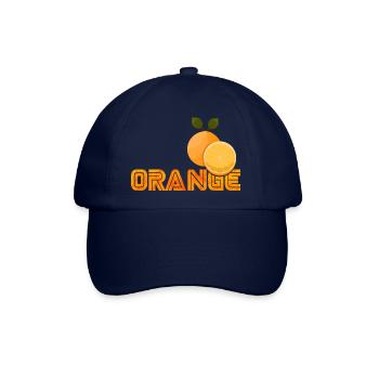Orange - Baseballkappe - Blau/Blau - Vorne