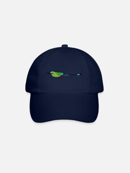 Türkisbrauen-Motmot (Torogoz/Guardabarranco) - Baseballkappe - Blau/Blau