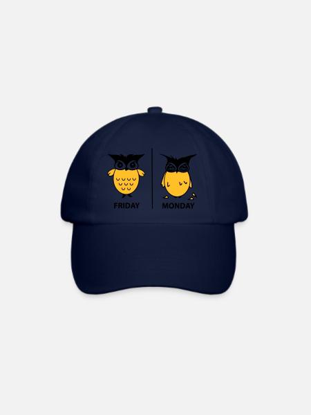 Wochenende der Eulen - Baseballkappe - Blau/Blau
