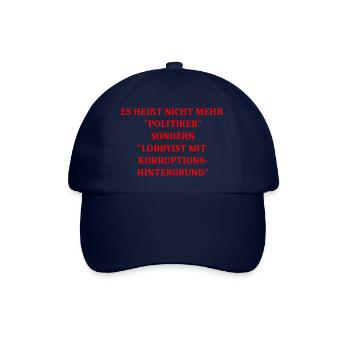 Politiker - Baseballkappe - Blau/Blau - Vorne