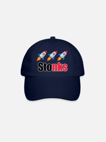 Stonks - Baseballkappe - Blau/Blau