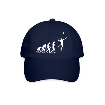 Faustball Spielen Evolution Faustball Entwicklung - Baseballkappe - Blau/Blau - Vorne