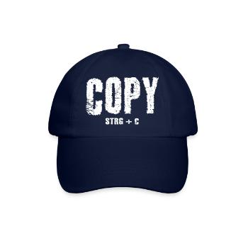 Copy STRG+C - Baseballkappe - Blau/Blau - Vorne