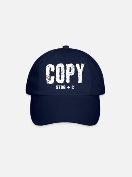 Copy STRG+C - Baseballkappe - Blau/Blau