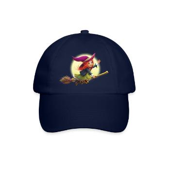 Die kleine Hexe Elfriede - Baseballkappe - Blau/Blau - Vorne