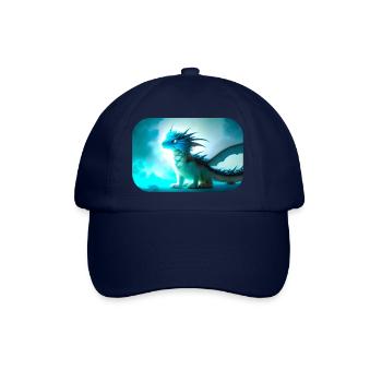 Grummliger kleiner Drache - Baseballkappe - Blau/Blau - Vorne