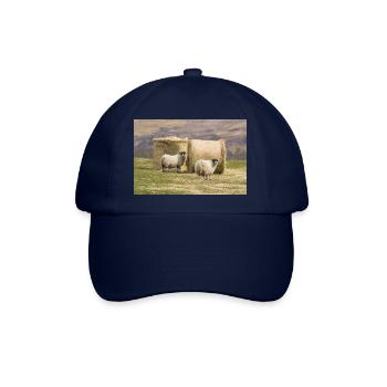 Schaf Ovis in Irland - Baseballkappe - Blau/Blau - Vorne