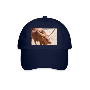 Ankole-Watusi oder Ankole Longhorn Watussirind - Baseballkappe - Blau/Blau - Vorne
