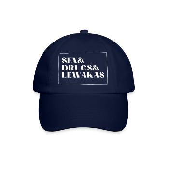 Sex& Drugs& Lewakas - Baseballkappe - Blau/Blau - Vorne