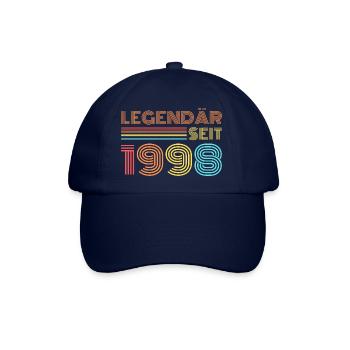 LEGENDÄR seit 1998 Geburtstag - Baseballkappe - Blau/Blau - Vorne