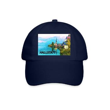 Hallstatt künstlerisch - Baseballkappe - Blau/Blau - Vorne