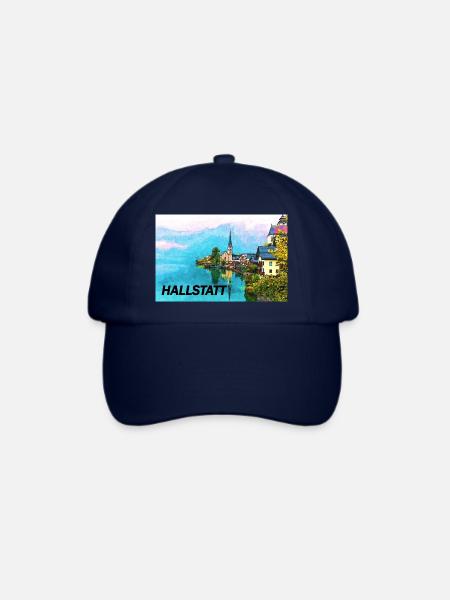 Hallstatt künstlerisch - Baseballkappe - Blau/Blau