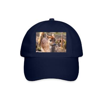 Damhirsch Damwild Dama - Baseballkappe - Blau/Blau - Vorne