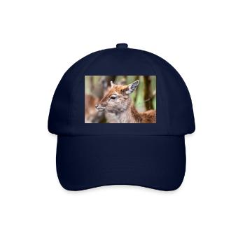 Damhirsch Damwild Dama - Baseballkappe - Blau/Blau - Vorne