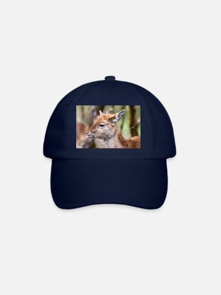 Damhirsch Damwild Dama - Baseballkappe - Blau/Blau