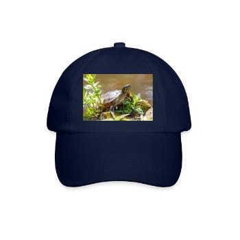 Yellow-bellied slider Gelbbauch-Schmuckschildkröte - Baseballkappe - Blau/Blau - Vorne