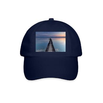Abendstimmung am Ammersee - Baseballkappe - Blau/Blau - Vorne