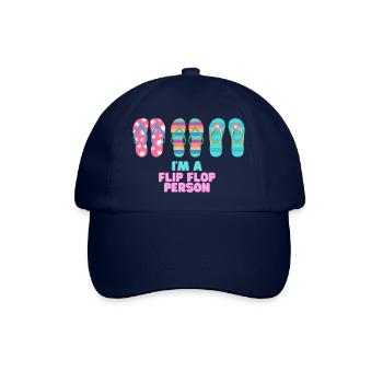 Vacation mood - I'm a Flip Flop Person - Baseballkappe - Blau/Blau - Vorne