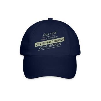 witzige Geschenkidee - Baseballkappe - Blau/Blau - Vorne