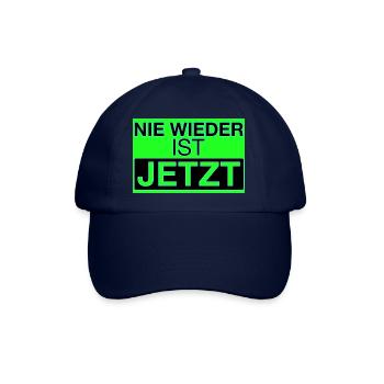 Nie wieder ist jetzt! - Baseballkappe - Blau/Blau - Vorne