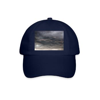 Dunkle Wolkenformationen im Sturm - Baseballkappe - Blau/Blau - Vorne