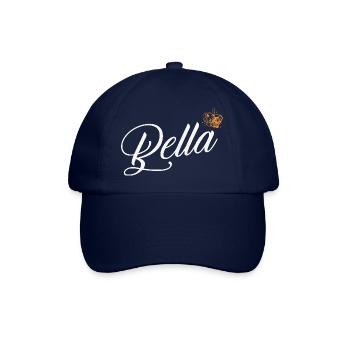 Bella Name für Frauen Kinder Kleinkinder - Bella Custom - Baseballkappe - Blau/Blau - Vorne
