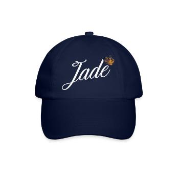 Jade Custom Name für Frauen Kinder Kleinkinder - Jade - Baseballkappe - Blau/Blau - Vorne