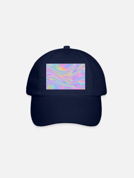 Holografisches Design - Baseballkappe - Blau/Blau