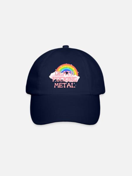 Death Fucking Metal - Baseballkappe - Blau/Blau