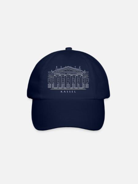 Kassel, Handzeichnung Fridericianum, Kunst - Baseballkappe - Blau/Blau