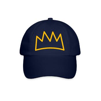 Krone König Symbol - Baseballkappe - Blau/Blau - Vorne