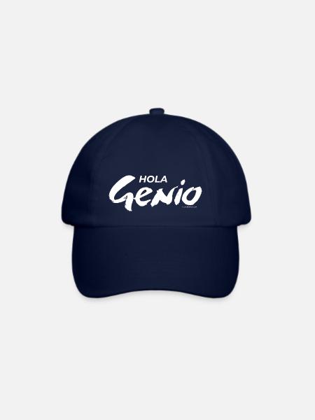 Hello Genius (weiß) - Baseballkappe - Blau/Blau
